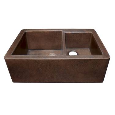 Native Trails Kitchen Sinks - Copper - Farmhouse Duet CPK276 - Antique Finish Native Trails Kitchen Sinks - Copper - Farmhouse Duet CPK276 - Antique Finish